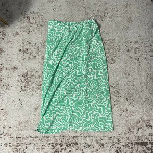 Vero Moda Nordstrom Patterned Skirt -Green/White/Small (new with tags/NWT)